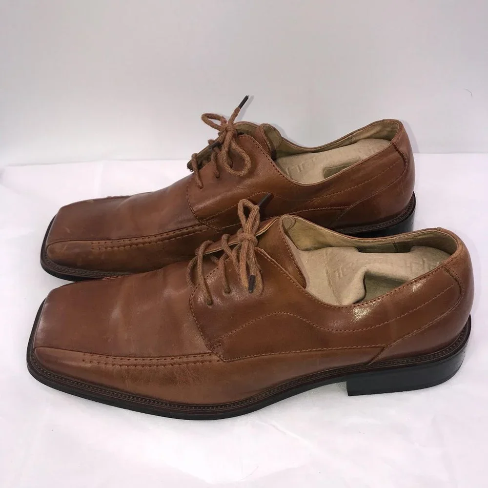 STACY ADAMS BROWN LEATHER DRESS‎ SHOES